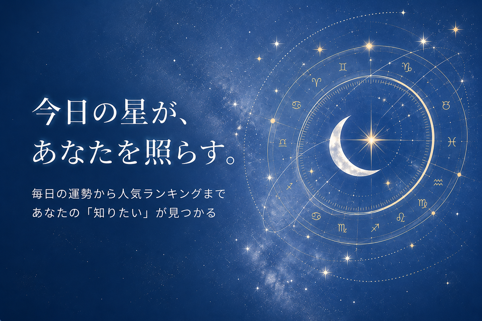 今日の星が、あなたを照らす。